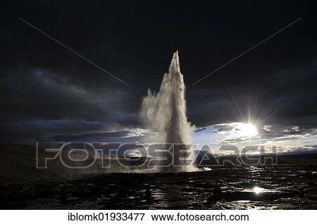 Strokkur geyser, Geysir, Haukadalur valleys, Iceland, Europe View Large Photo Image Stock Photo - Strokkur geyser, Geysir, Haukadalur valleys, Iceland, Europe. Fotosearch