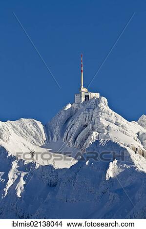 Picture - Summit of Saentis Mountain, Canton of St. Gallen, Switzerland, Europe. Fotosearch