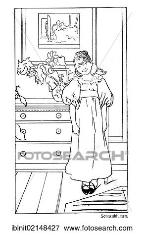 Sunflowers, illustration in The House in the Sun by Carl Larsson, 1917 View Large Photo Image Stock Photo - Sunflowers, illustration in The House in the Sun by Carl Larsson, 1917. Fotosearch