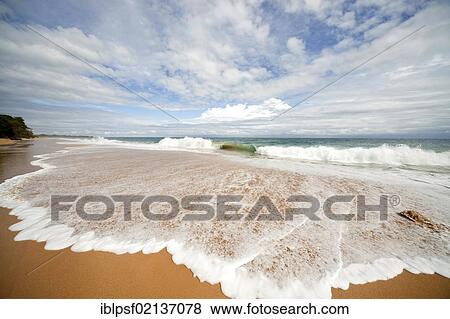 Surf on the sandy beach of Bluff Beach on the island of Colon, Bocas del Toro, Panama, Central America, North America View Large Photo Image Stock Photo - Surf on the sandy beach of Bluff Beach on the island of Colon, Bocas del Toro, Panama, Central America, North America. Fotosearch