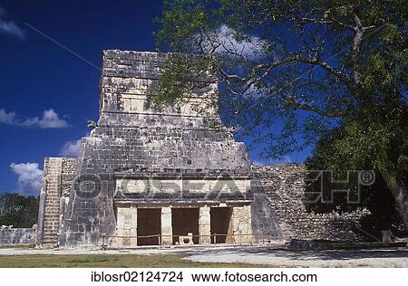 Temple of the Jaguars, Mayan ruins of Chichen Itza, Yucatan, Mexico, North America View Large Photo Image Picture - Temple of the Jaguars, Mayan ruins of Chichen Itza, Yucatan, Mexico, North America. Fotosearch