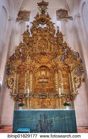 The altar in Sct. Olai Domkirke cathedral, Helsingør, Elsinore, Denmark, Europe View Large Photo Image Stock Photo - The altar in Sct. Olai Domkirke cathedral, Helsingør, Elsinore, Denmark, Europe. Fotosearch