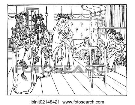 The birthday well-wishers, illustration in The House in the Sun by Carl Larsson, 1917 View Large Photo Image Stock Image - The birthday well-wishers, illustration in The House in the Sun by Carl Larsson, 1917. Fotosearch