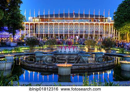 The Concert Hall, in twilight, Tivoli, Copenhagen, Denmark, Europe View Large Photo Image Stock Photograph - The Concert Hall, in twilight, Tivoli, Copenhagen, Denmark, Europe. Fotosearch