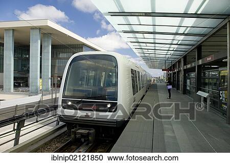 The Copenhagen Metro train at Orestad station, Denmark, Europe View Large Photo Image Stock Image - The Copenhagen Metro train at Orestad station, Denmark, Europe. Fotosearch