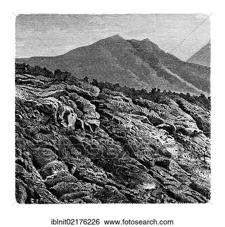 The edge of the stream of lava, 1872, Mount Vesuvius, block lava, from Meyers Konversationslexikon encyclopedia, 1897 View Large Photo Image Stock Photograph - The edge of the stream of lava, 1872, Mount Vesuvius, block lava, from Meyers Konversationslexikon encyclopedia, 1897. Fotosearch