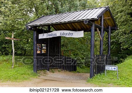 Stock Photo - The entrance to Daugbjerg limestone mines near Viborg, Jutland, Denmark, Europe. Fotosearch