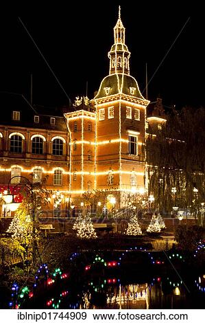 The H. C. Andersen Castle in Tivoli with Christmas decoration, Copenhagen, Denmark, Europe View Large Photo Image Stock Photo - The H. C. Andersen Castle in Tivoli with Christmas decoration, Copenhagen, Denmark, Europe. Fotosearch