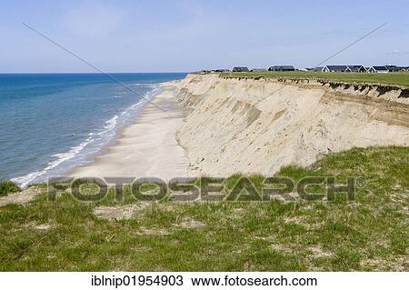 The North Sea is eating away the coastline in Loenstrup, Denmark, Europe View Large Photo Image Stock Image - The North Sea is eating away the coastline in Loenstrup, Denmark, Europe. Fotosearch