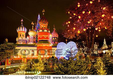 The Russian Christmas theme in Tivoli, Copenhagen, Denmark, Europe View Large Photo Image Stock Photo - The Russian Christmas theme in Tivoli, Copenhagen, Denmark, Europe. Fotosearch