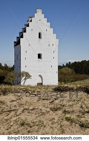 The sand covered church at Skagen dune plantation, Denmark, Europe View Large Photo Image Picture - The sand covered church at Skagen dune plantation, Denmark, Europe. Fotosearch