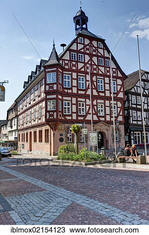 The town hall of Gruenberg, Hesse, Germany, Europe, PublicGround, Europe View Large Photo Image Stock Image - The town hall of Gruenberg, Hesse, Germany, Europe, PublicGround, Europe. Fotosearch