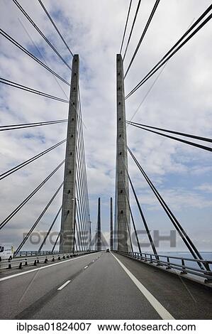 The Øresund or Oeresund Bridge between Denmark and Sweden, Europe View Large Photo Image Stock Photo - The Øresund or Oeresund Bridge between Denmark and Sweden, Europe. Fotosearch