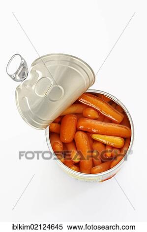 Tin can, opened can of carrots View Large Photo Image Stock Photography - Tin can, opened can of carrots. Fotosearch