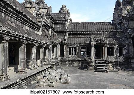 Top level, Temple Mount, Angkor Wat, Siem Reap, Cambodia, South East Asia, Asia View Large Photo Image Stock Photo - Top level, Temple Mount, Angkor Wat, Siem Reap, Cambodia, South East Asia, Asia. Fotosearch