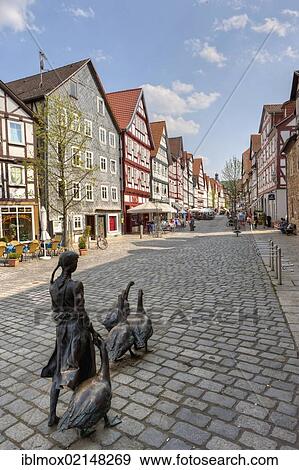 Town with half-timbered houses, Kassel Strasse, Melsungen, Hesse, Germany, Europe, PublicGround, Europe View Large Photo Image Stock Photo - Town with half-timbered houses, Kassel Strasse, Melsungen, Hesse, Germany, Europe, PublicGround, Europe. Fotosearch