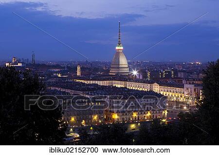 Turin at dusk, Mole Antonelliana and Piazza Vittorio Veneto, Turin, Piedmont, Italy, Europe View Large Photo Image Stock Image - Turin at dusk, Mole Antonelliana and Piazza Vittorio Veneto, Turin, Piedmont, Italy, Europe. Fotosearch