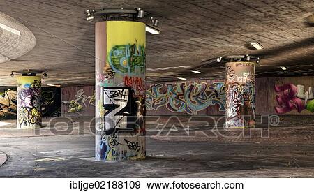 Stock Photo - Underpass at Neckartor, Stuttgart Bad Canstatt, Baden-Wuerttemberg, Germany, Europe. Fotosearch