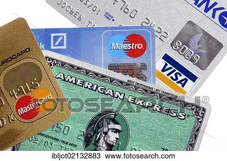 Various credit cards, Mastercard, American Express, Visa, Maestro, bank card View Large Photo Image Stock Image - Various credit cards, Mastercard, American Express, Visa, Maestro, bank card. Fotosearch