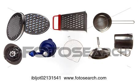 Stock Image - Various kitchen tools and utensils. Fotosearch