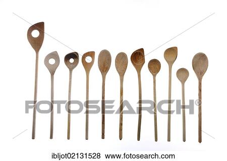 Stock Photo - Various wooden spoons. Fotosearch