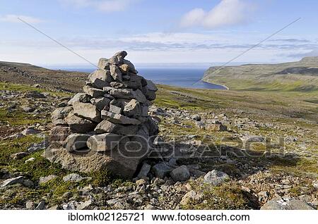 Varða or Varda, so-called guardian, old stone heap or cairn for orientation, Hælavíkurbjarg or Haelavikurbjarg, Hornstrandir, Westfjords, Iceland, Europe View Large Photo Image Stock Image - Varða or Varda, so-called guardian, old stone heap or cairn for orientation, Hælavíkurbjarg or Haelavikurbjarg, Hornstrandir, Westfjords, Iceland, Europe. Fotosearch