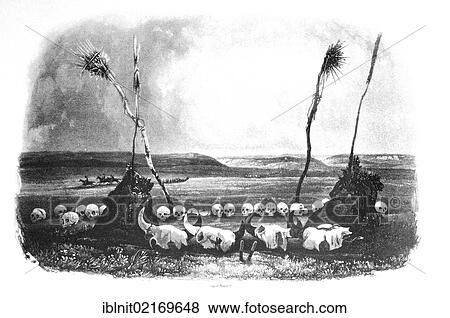Victims of the Mandan Indians, historical illustration from Travels in the interior of North America in the years 1831 to 1834 by Prince Maximilian of Wied, illustrations by Carl Bodmer, Koblenz, 1839 View Large Photo Image Stock Photo - Victims of the Mandan Indians, historical illustration from Travels in the interior of North America in the years 1831 to 1834 by Prince Maximilian of Wied, illustrations by Carl Bodmer, Koblenz, 1839. Fotosearch