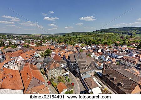 View from Hinterburg Castle over the historic town centre of Schlitz, Vogelsberg district, Hesse, Germany, Europe View Large Photo Image Stock Image - View from Hinterburg Castle over the historic town centre of Schlitz, Vogelsberg district, Hesse, Germany, Europe. Fotosearch