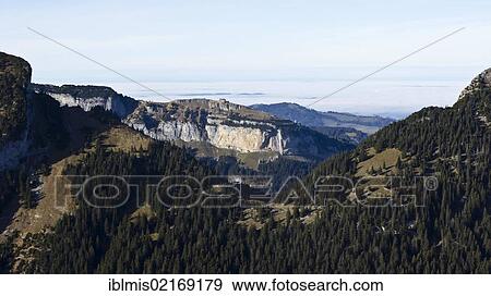 View from Mt Hoher Kasten towards Ebenalp, Alpstein massif, Appenzell Alps, Canton St. Gallen, Switzerland, Europe View Large Photo Image Stock Photo - View from Mt Hoher Kasten towards Ebenalp, Alpstein massif, Appenzell Alps, Canton St. Gallen, Switzerland, Europe. Fotosearch