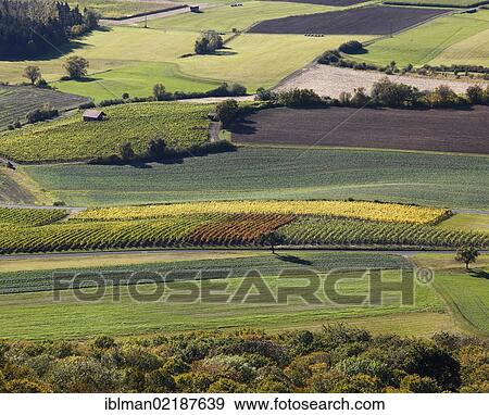 View from the lookout tower of Zabelstein Castle over the vineyards and fields, Schweinfurter Land, Lower Franconia, Franconia, Bavaria, Germany, Europe View Large Photo Image Stock Photo - View from the lookout tower of Zabelstein Castle over the vineyards and fields, Schweinfurter Land, Lower Franconia, Franconia, Bavaria, Germany, Europe. Fotosearch