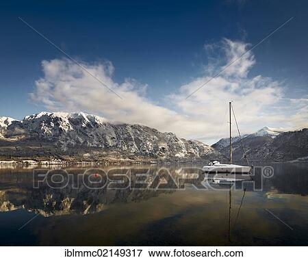 View on the Dachstein mountains, Lake Attersee, Salzkammergut, Austria, Europe View Large Photo Image Stock Photo - View on the Dachstein mountains, Lake Attersee, Salzkammergut, Austria, Europe. Fotosearch