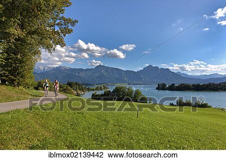 View over Lake Forggensee, Upper Bavaria, Bavaria, Germany, Europe, PublicGround, Europe View Large Photo Image Stock Image - View over Lake Forggensee, Upper Bavaria, Bavaria, Germany, Europe, PublicGround, Europe. Fotosearch