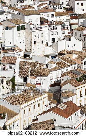 View over the rooftops of Setenil de las Bodegas, Pueblos Blancos, White Villages, Andalusia, Spain, Europe View Large Photo Image Stock Image - View over the rooftops of Setenil de las Bodegas, Pueblos Blancos, White Villages, Andalusia, Spain, Europe. Fotosearch