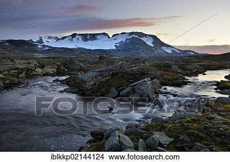 View towards Fannaraki Mountain, Jotunheimen National Park, Norway, Europe View Large Photo Image Picture - View towards Fannaraki Mountain, Jotunheimen National Park, Norway, Europe. Fotosearch