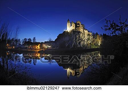 Stock Photo - View towards the Collegiate Church, Limburg-Dietkirchen, Hesse, Germany, Europe. Fotosearch