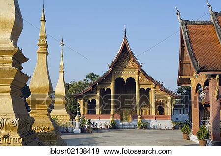 Wat Sene Temple, Wat Sensoukharam, Luang Prabang, UNESCO World Heritage Site, Laos, Indochina, Asia View Large Photo Image Stock Photo - Wat Sene Temple, Wat Sensoukharam, Luang Prabang, UNESCO World Heritage Site, Laos, Indochina, Asia. Fotosearch