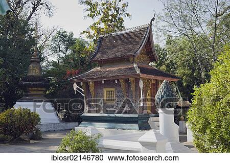 Stock Image - Wat Xieng Thong temple, Luang Prabang, Laos, Indochina, Asia. Fotosearch