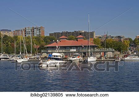 Waterfront with skyline, boats, marina, Lake Champlain, Burlington, Vermont, New England, USA, North America View Large Photo Image Stock Photography - Waterfront with skyline, boats, marina, Lake Champlain, Burlington, Vermont, New England, USA, North America. Fotosearch
