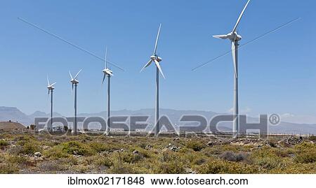 Wind turbines, wind power station, Pozo, Santa Lucía de Tirajana, Gran Canaria, Canary Islands, Spain, Europe View Large Photo Image Stock Photo - Wind turbines, wind power station, Pozo, Santa Lucía de Tirajana, Gran Canaria, Canary Islands, Spain, Europe. Fotosearch