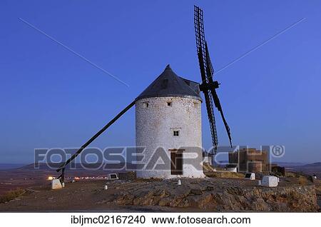 Windmill, Consuegra, Toledo province, Route of Don Quixote, Castilla-La Mancha, Spain, Europe View Large Photo Image Stock Image - Windmill, Consuegra, Toledo province, Route of Don Quixote, Castilla-La Mancha, Spain, Europe. Fotosearch