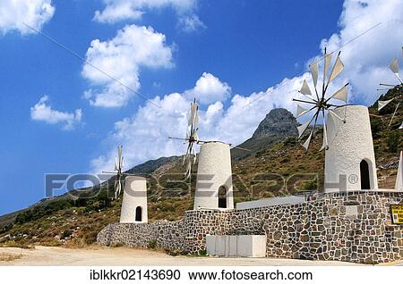 Windmills, Lassithi Plateau, Crete, Greece, Europe View Large Photo Image Stock Image - Windmills, Lassithi Plateau, Crete, Greece, Europe. Fotosearch