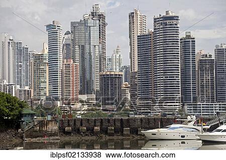 Yacht harbour and the skyline of Panama City, Panama, Central America, North America View Large Photo Image Stock Photo - Yacht harbour and the skyline of Panama City, Panama, Central America, North America. Fotosearch