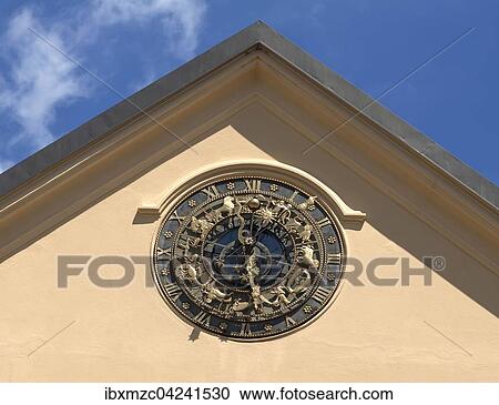 Astrological clock on a house, Innsbruck, Tyrol, Austria, Europe View Large Photo Image Stock Image - Astrological clock on a house, Innsbruck, Tyrol, Austria, Europe. Fotosearch