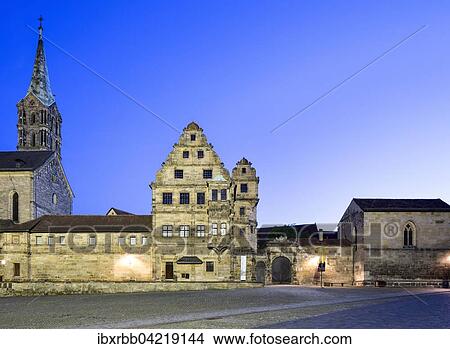 Picture - Bamberg Cathedral or Bamberger Dom St. Peter und St. Georg, Old Court, Bamberg, Upper Franconia, Bavaria, Germany, Europe. Fotosearch