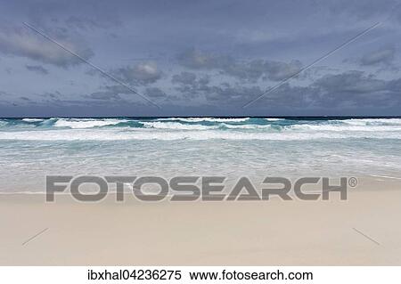 Beach and the sea, Grand Anse, La Digue Island, Indian Ocean, Seychelles, Africa View Large Photo Image Stock Photography - Beach and the sea, Grand Anse, La Digue Island, Indian Ocean, Seychelles, Africa. Fotosearch