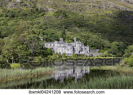 Benedictine abbey Kylemore Abbey, County Galway, Ireland, Europe View Large Photo Image Stock Photo - Benedictine abbey Kylemore Abbey, County Galway, Ireland, Europe. Fotosearch