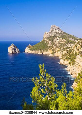 Picture - Cap de Formentor, Majorca, Balearic Islands, Spain, Europe. Fotosearch