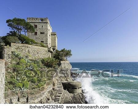 Castle, Monterosso al Mare, Cinque Terre, Liguria, Italy, Europe View Large Photo Image Stock Image - Castle, Monterosso al Mare, Cinque Terre, Liguria, Italy, Europe. Fotosearch