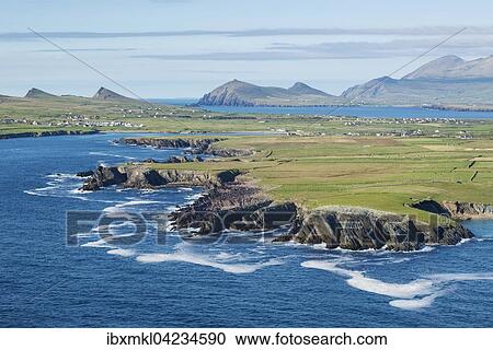 Coastline of the Atlantic ocean, Dingle Peninsula, Kerry county, Ireland, Europe View Large Photo Image Stock Image - Coastline of the Atlantic ocean, Dingle Peninsula, Kerry county, Ireland, Europe. Fotosearch