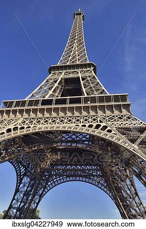 Eiffel Tower, Paris, Ile de France, France, Europe View Large Photo Image Stock Photo - Eiffel Tower, Paris, Ile de France, France, Europe. Fotosearch